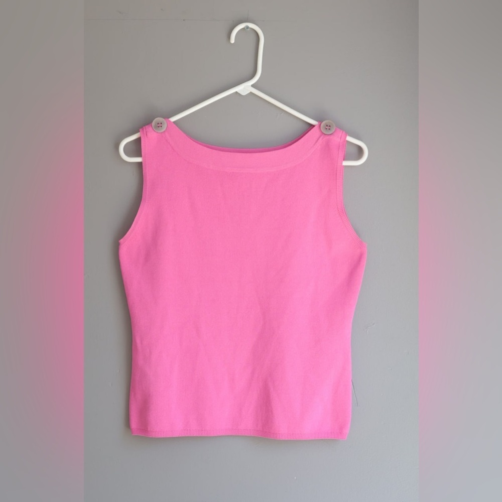 Joseph A. Tank Top L Bubblegum Pink‎ Sleeveless  VTG Clueless Barbie Mean Girls